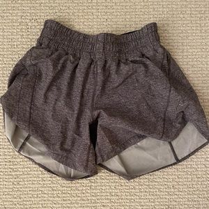 Grey Lululemon Hotty Hot shorts